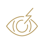 gold eye injury icon