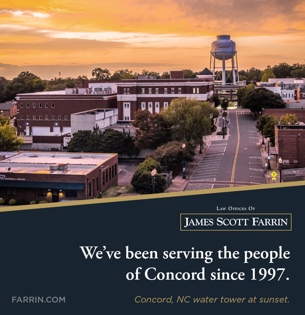 The Law Offices of James Scott Farrin have been serving the people of Concord NC since 1997.